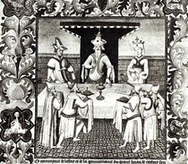 Ms Fr 2810 f.136v, The Great Khan's feast von Boucicaut Master
