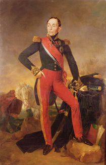 Portrait of Marquis Emmanuel de Grouchy Marshal of France by Jean Sebastien Rouillard