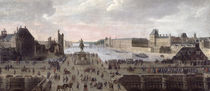 View of the Pont-Neuf and the River Seine looking downstream by Flemish School