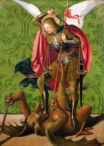 St. Michael Killing the Dragon von Josse Lieferinxe