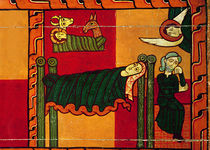 The Nativity, side panel from an altarpiece by Spanish School