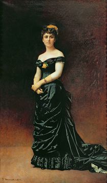 Portrait of Madame Bishoffsheim by Leon Joseph Florentin Bonnat
