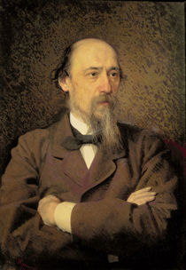 Portrait of Nikolay Alekseyevich Nekrasov by Ivan Nikolaevich Kramskoy