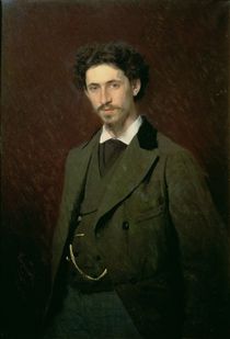 Portrait of Ilya Efimovich Repin von Ivan Nikolaevich Kramskoy