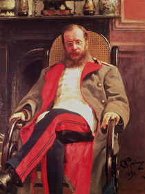 Portrait of Zesar Kjui , 1890 by Ilya Efimovich Repin