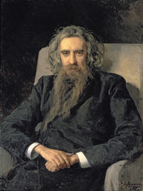 Portrait of Vladimir Sergeyevich Solovyov by Nikolai Aleksandrovich Yaroshenko