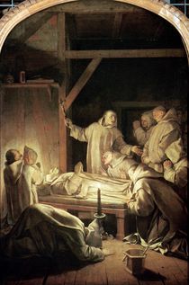 The Death of St. Bruno 6th October 1101 by Eustache Le Sueur