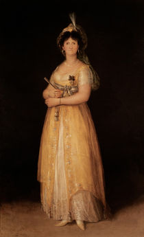 Portrait of Queen Maria Luisa wife of King Charles IV of Spain von Francisco Jose de Goya y Lucientes