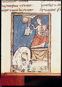 Ms 3516 f.127 The Juggler of Notre Dame by French School