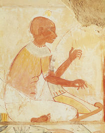 Blind Harpist Singing, from the Tomb of Nakht by Egyptian 18th Dynasty