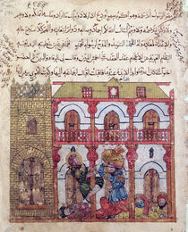 Ms c-23 f.99a, Thief taking his Loot by Persian School
