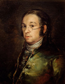 Self Portrait with Glasses by Francisco Jose de Goya y Lucientes