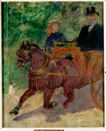 Cob Harnessed to a Cart, 1900 by Henri de Toulouse-Lautrec