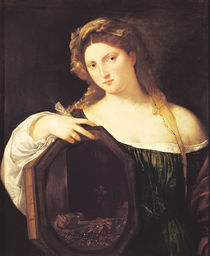 Allegory of Vanity, or Young Woman with a Mirror by Titian