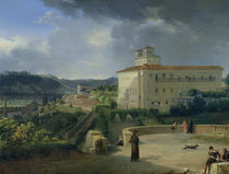 View of the Villa Medici, Rome by Nicolas Antoine Taunay