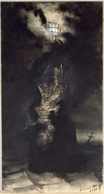 Casquets Lighthouse, 1866 by Victor Hugo