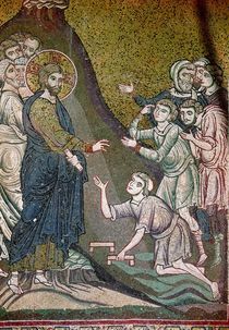 Jesus Healing the Crippled and the Blind by Byzantine School