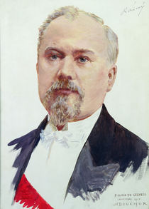 Portrait of Raymond Poincare 1915 by Joseph Felix Bouchor