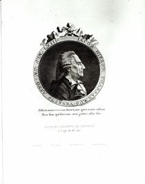 Medallion Portrait of Giacomo Casanova age 63 von Johann Berka