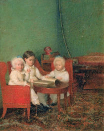 Children in an Interior, 1800-10 von Anonymous