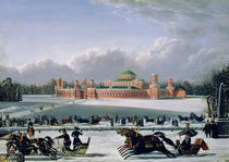 Sleigh Race at the Petrovsky Park in Moscow von Golitsyn