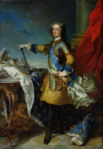 Portrait of Louis XV King of France von Jean-Baptiste van Loo