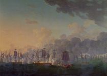 The Battle of Louisbourg on the 21st July 1781 von Auguste Rossel De Cercy