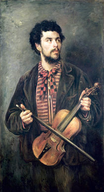 The Violin Player by Marcellin Gilbert Desboutin