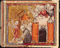 f.275r Siege of the Chateau of Chinon von French School