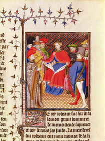 Ms 5193 Fol.52r Rosane replies to the envoys from the people by French School