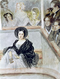Marie Duplessis at the Theatre by Camille-Joseph-Etienne Roqueplan