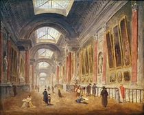 The Grande Galerie of the Louvre by Hubert Robert