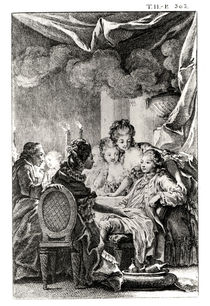 Scene from 'L'Ingenu' by Voltaire by Charles Monnet