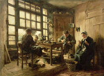 The Cobblers, 1880 von Leon Augustin Lhermitte
