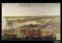 The Siege of La Rochelle in 1628 by Adrian van der Cabel