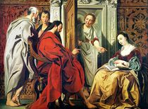 Christ at the House of Martha and Mary of Bethany von Jacob Jordaens