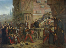 Torture of Etienne Dolet von Leon Charles Adrien Bailly