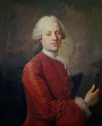 Portrait of Jean le Rond d'Alembert von Louis M. Tocque