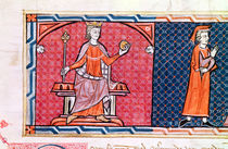 A Woman Taking an Oath before King James I of Majorca by Spanish School