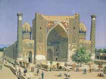 Medrasah Shir-Dhor at Registan place in Samarkand by Vasili Vasilievich Vereshchagin