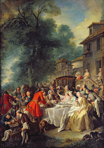 The Hunt Lunch, 1737 by Jean Francois de Troy