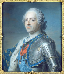 Portrait of King Louis XV 1748 by Maurice Quentin de la Tour