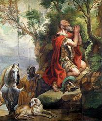 The Prayer of Gideon, cartoon for a tapestry von Jacob Jordaens