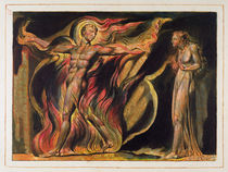A Naked Man in Flames, plate 26 from 'Jerusalem' by William Blake