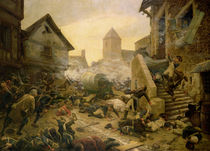 Combat at Cholet, or The Suicide of General Moulin in 1794 von Jules Benoit-Levy