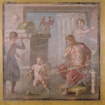 Hercules strangling the serpents as a child von Roman
