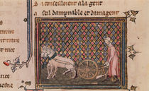 Ms.1044 f.21v The Man Obliged to Work for a Living by French School