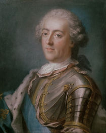 Portrait of Louis XV King of France by Gustav Lundberg