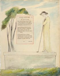 A Shepherd Reading the Epitaph by William Blake