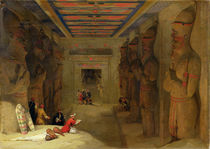 The Hypostyle Hall of the Great Temple at Abu Simbel von David Roberts